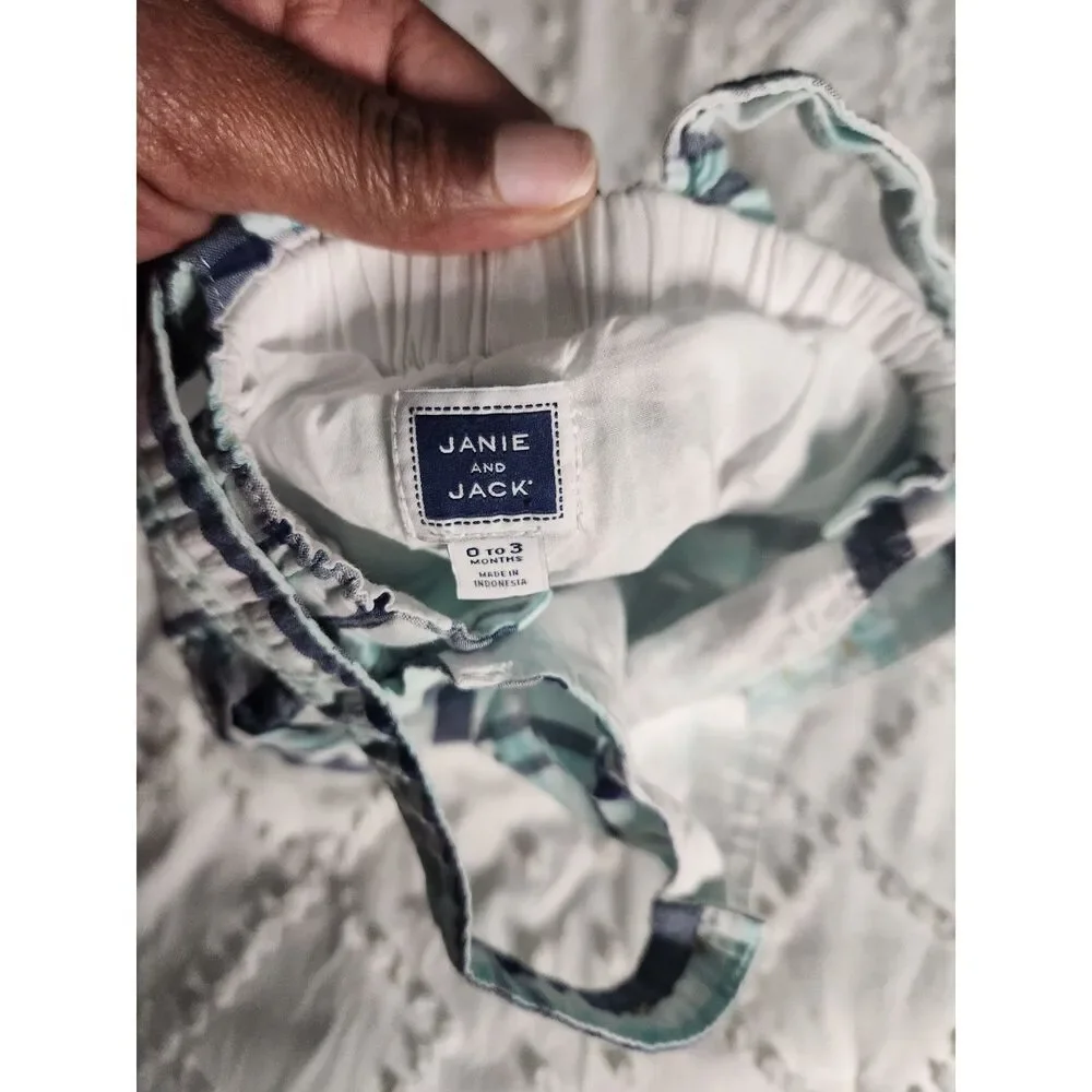 Baby Boy Clothing Bundle – Size 0–3 Months (Janie & Jack + Carter’s)